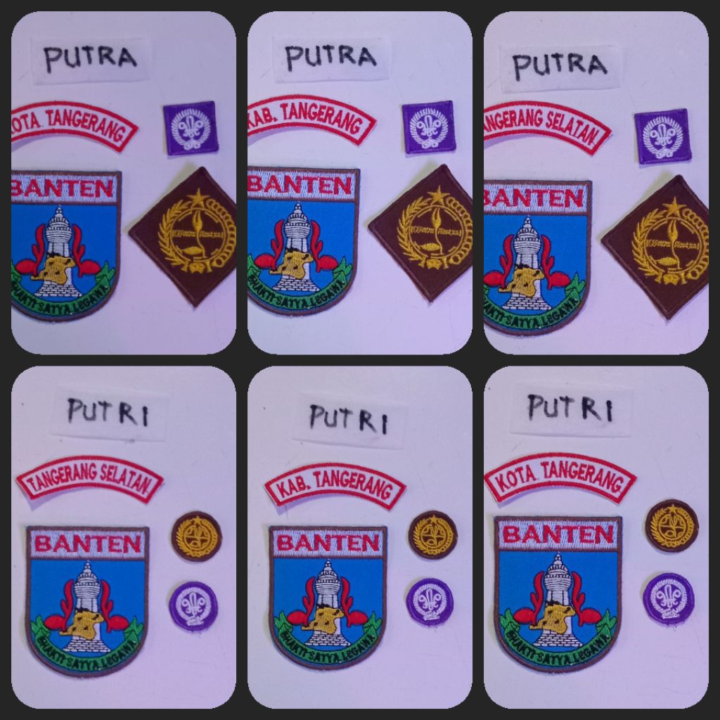 ATRIBUT PRAMUKA BORDIR KOTA Tangerang TANGSE KAB. TANGERANG 1set