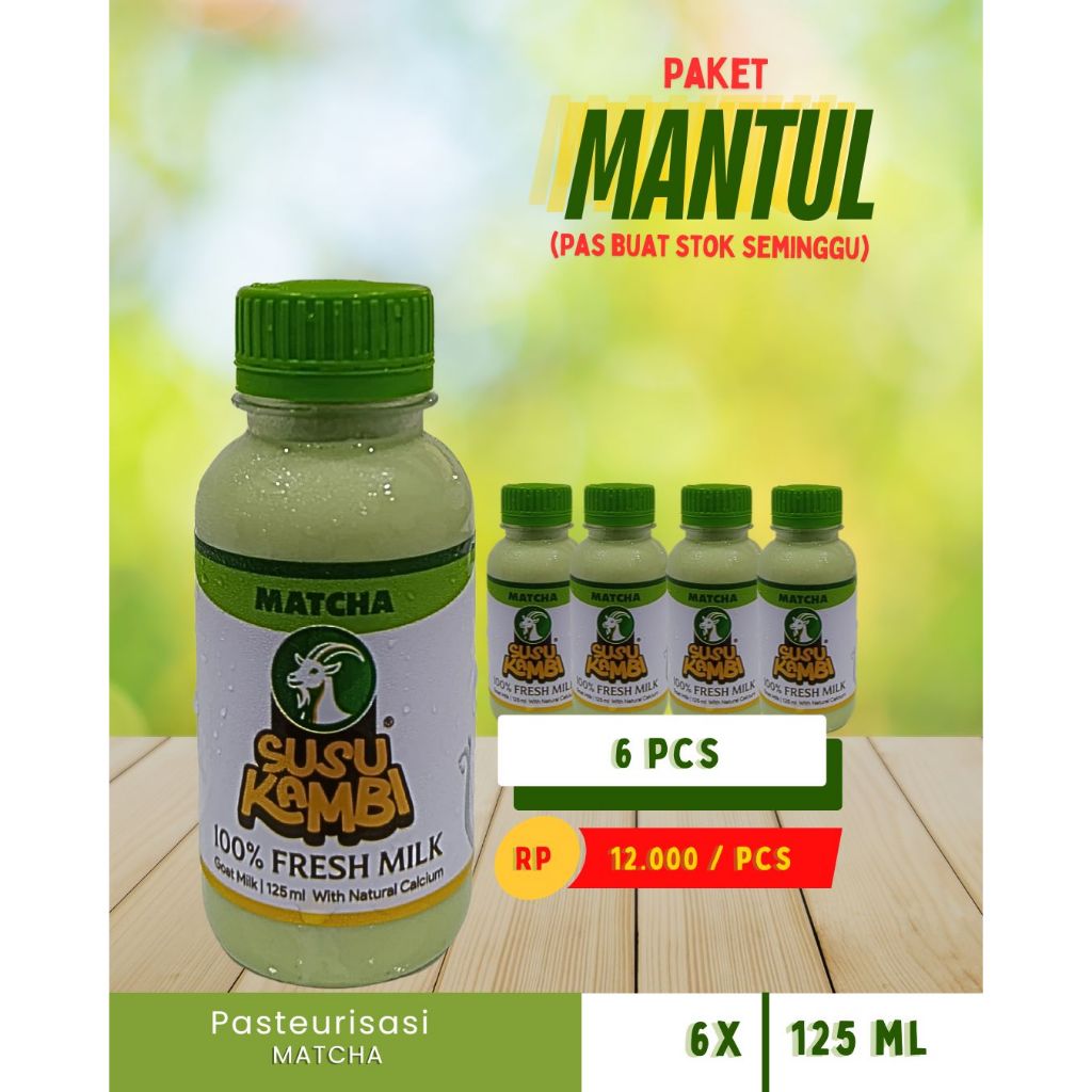 

Paket Mantul Rasa Matcha Isi 6 Botol