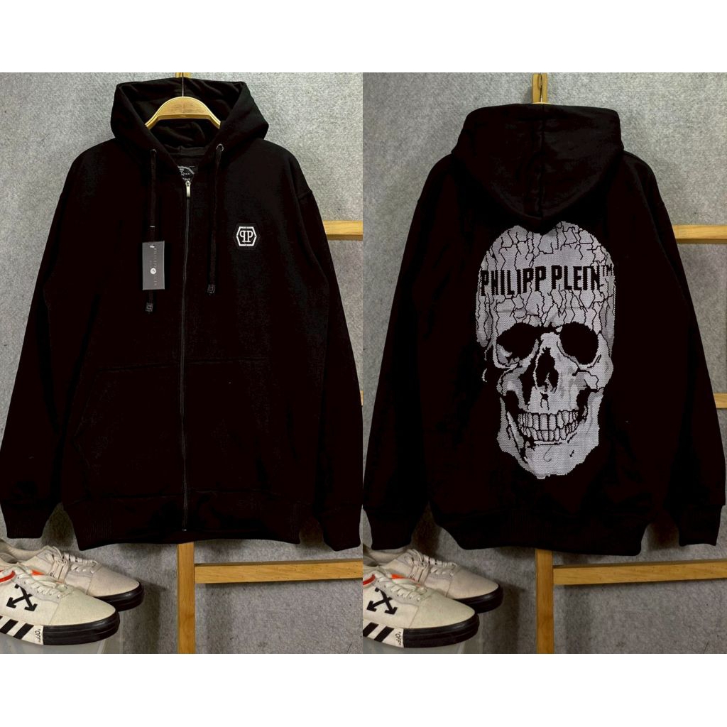 NEW PRODUK ‼️SWEATER HOODIE PHILIPP PLEIN BRANDED COTTON FLECEE PREMIUM GRM 280 HOODIE ZIPPER & JUMP