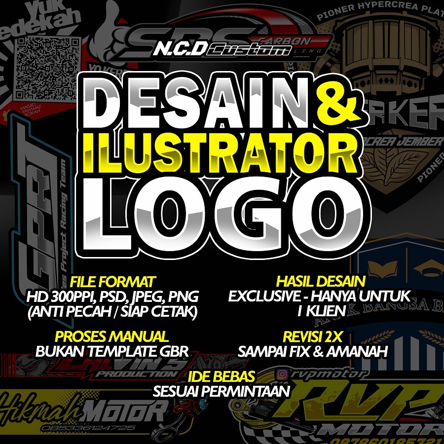 JASA DESAIN LOGO DAN STIKER CUSTOM
