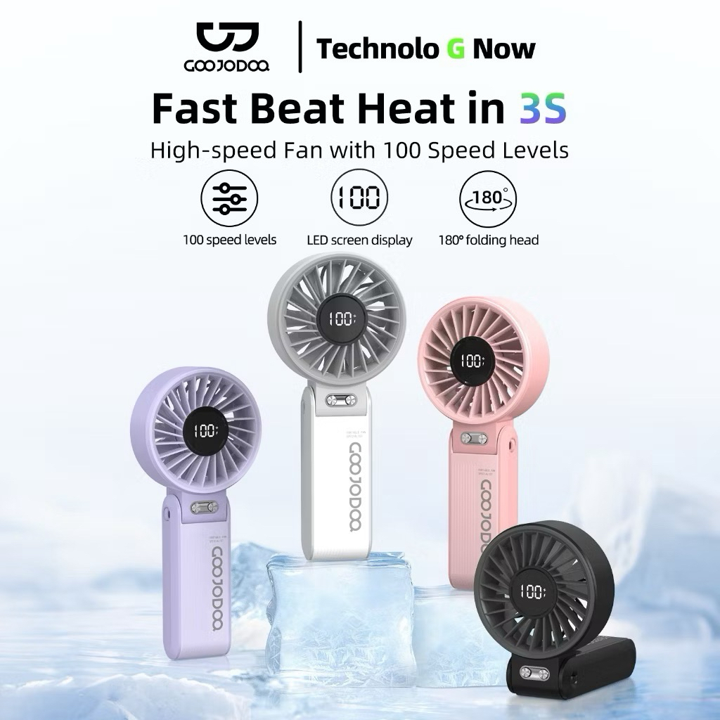 Goojodoq Mini Portable Fan | Kipas Angin Portable | Kipas Angin Murah | Kipas Angin Mini | Kipas Ang