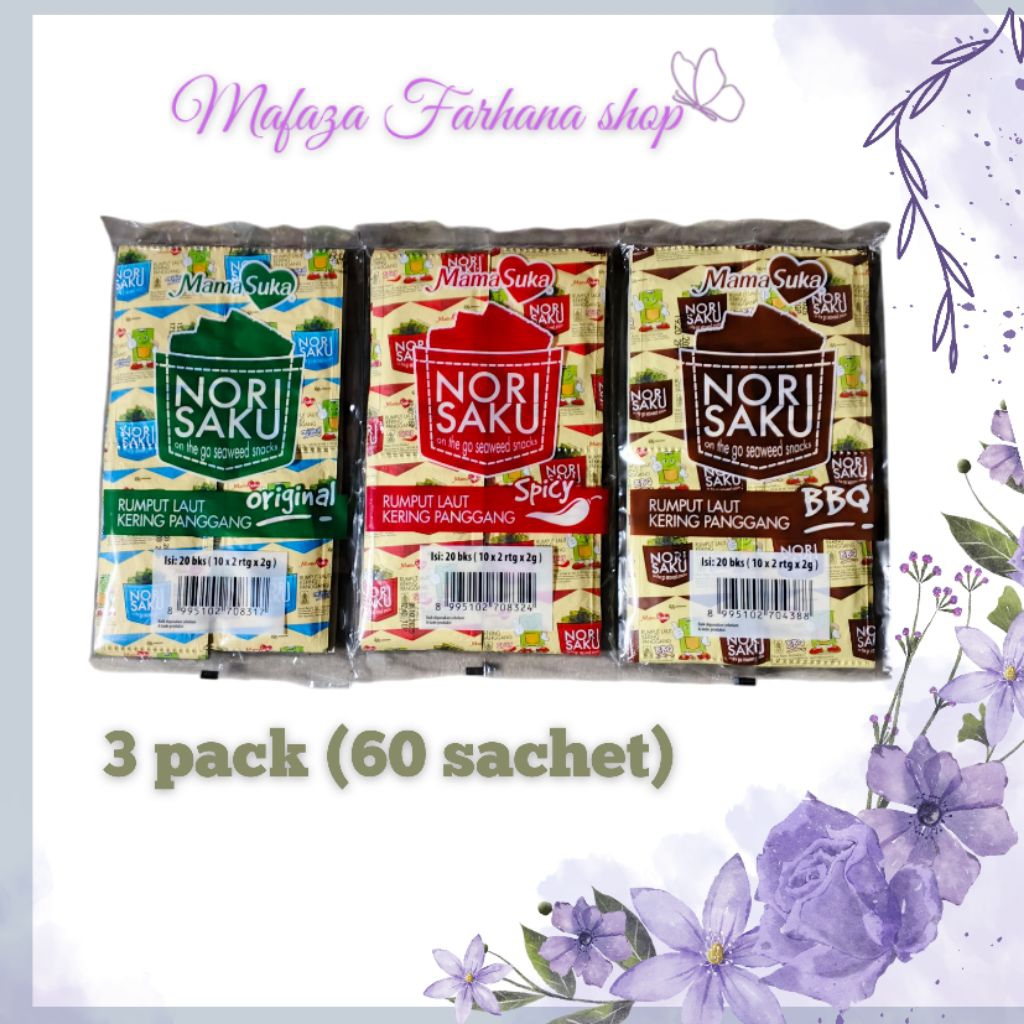 

Nori Saku Mama Suka Snack rumput laut