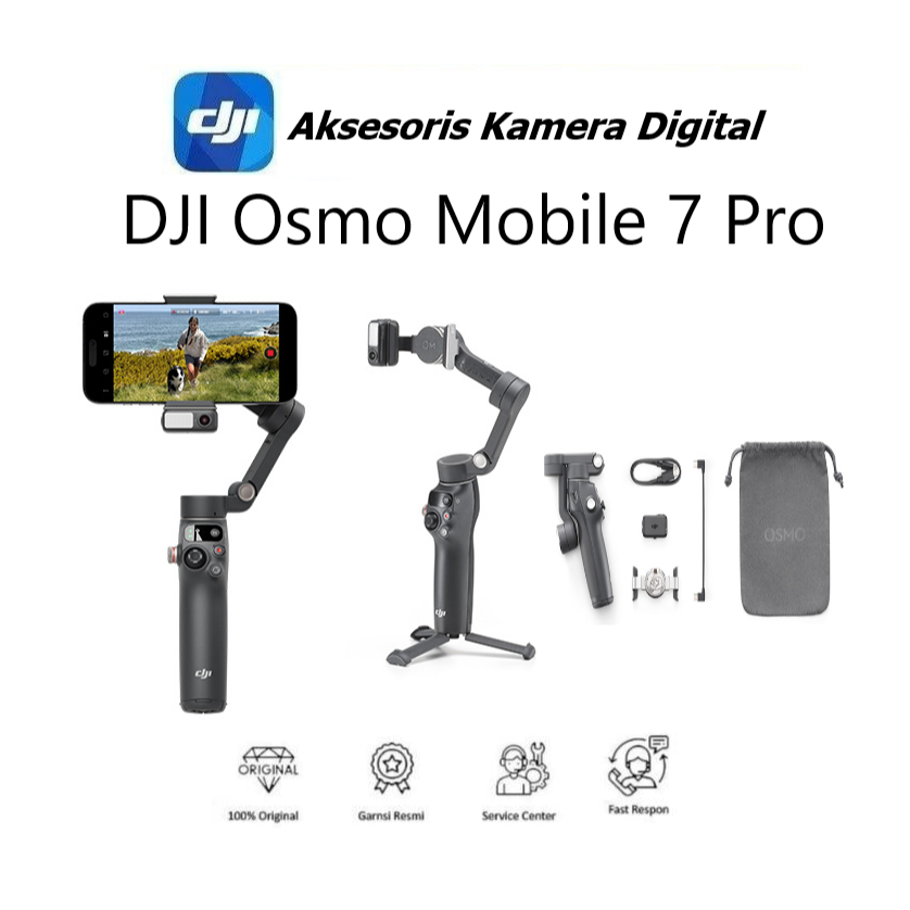 DJI Osmo Mobile 7 Pro Garansi Resmi TAM - DJI Osmo Mobile 7 Pro Original