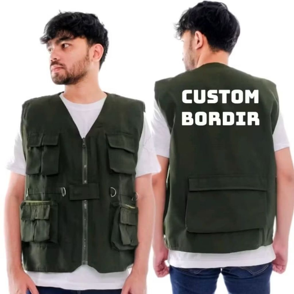 Rompi bordir custom nama