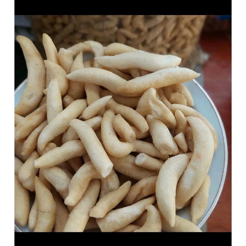 

Telur Gabus/Cendol Rasa Asin, Gurih, renyah, enak kiloan 250 Gram