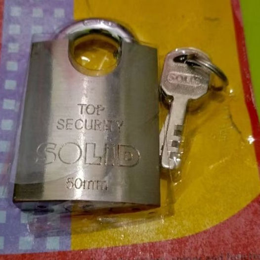 gembok baja solid 807 50mm gembok pagar