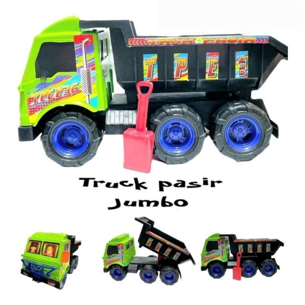 Mainan Truck Pasir Jumbo - Mobil Truck Dump - Truck Tanah Jumbo