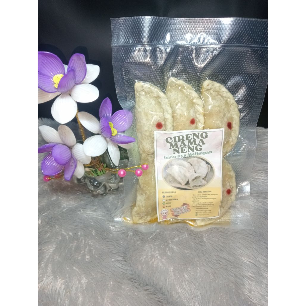 

Cireng Isi Bakso pedass 1 pack isi 6 pcs frozen setengah Mateng