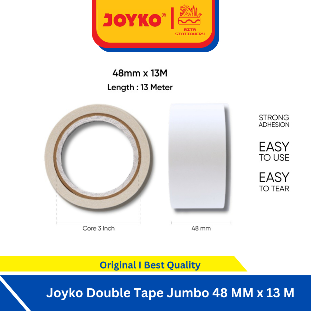 

Joyko Double Tape Jumbo Besar 48MM x 13 M Rekat doubel tep Murah Berkualitas