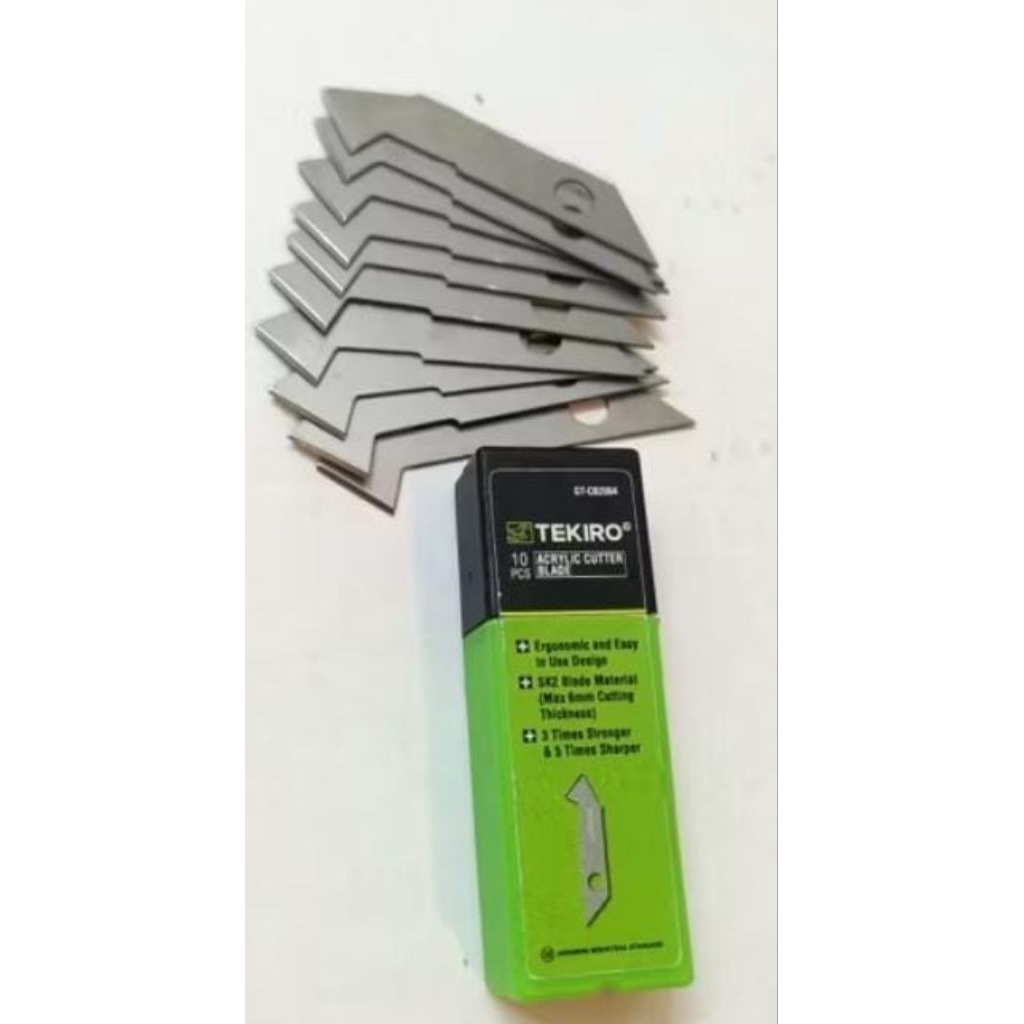 

isi pisau acrylic tekiro ukr 10 MM tekiro orginal