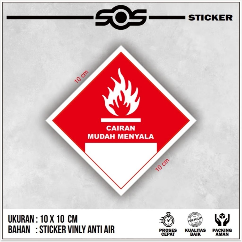 

STICKER SIGN / STICKER TANDA + STICKER LABEL PERINGATAN B3 CAIRAN MUDAH MENYALA + STICKER LABEL + STICKER PERINGATAN
