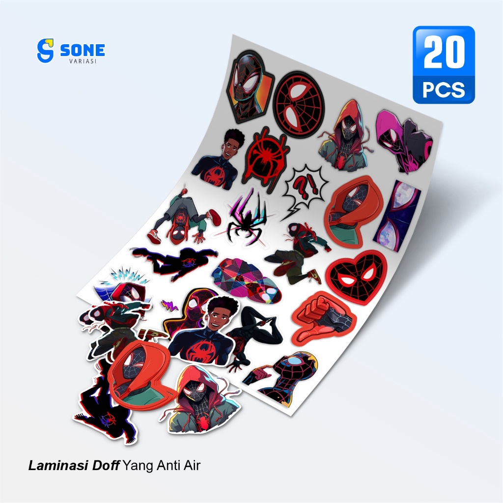 

Sticker Spiderman Lucu 20 PCS – Stiker Vinyl Doff Anti Air Spiderverse untuk Laptop, HP, Botol & Journal