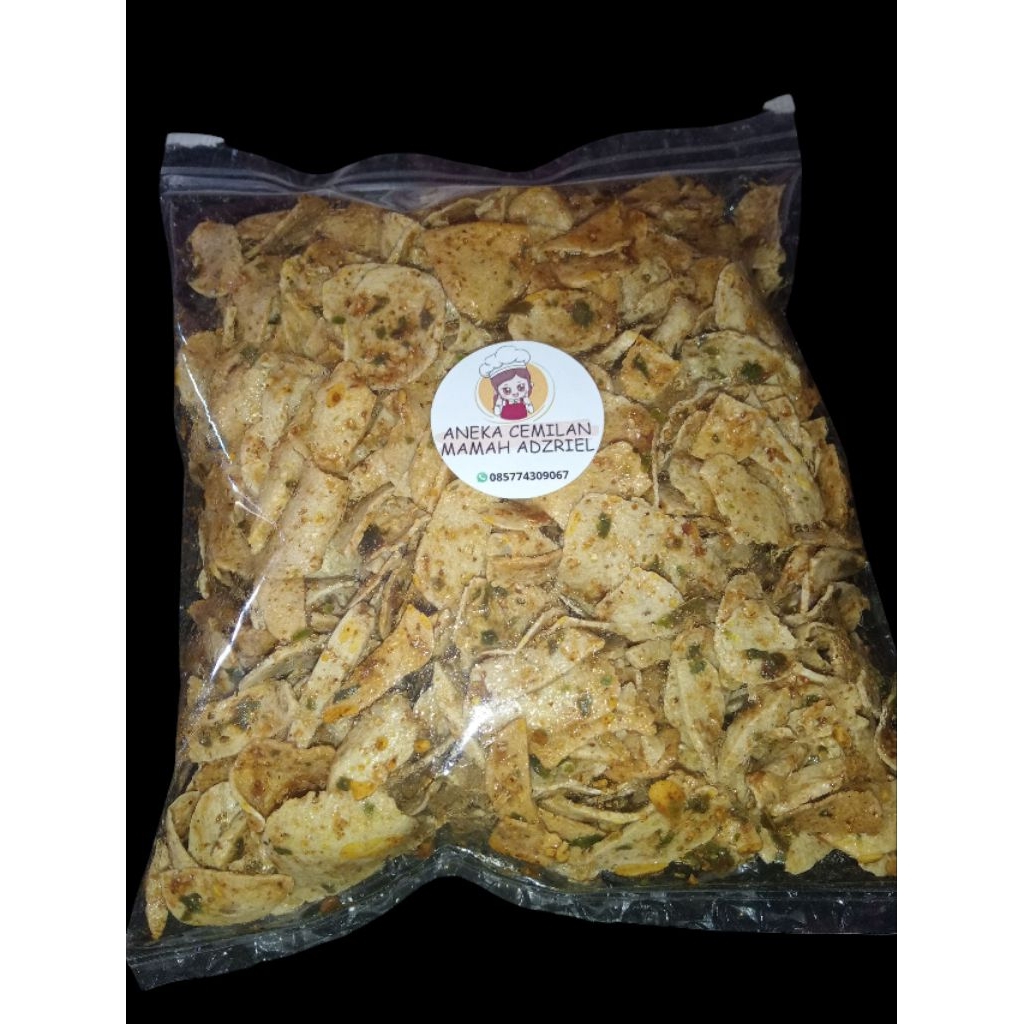 

KRIPIK BASRENG PEDAS DAUN JERUK KEMASAN 500GRAM