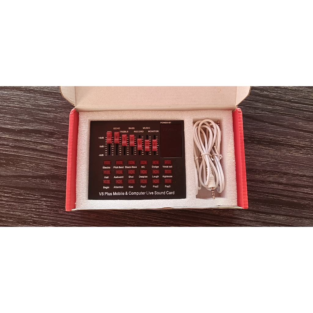 SOUNDCARD V8 PLUS / MIXER V8 PLUS / BLUETOOTH MIXER AUDIO V8 PLUS / SOUND CARD V8PLUS BROADCAST