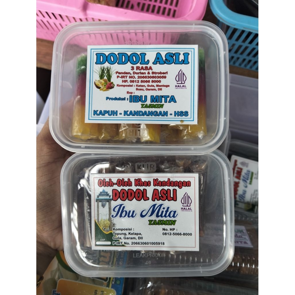 

Dodol Kandangan Ibu Mita Box isi 18 giling