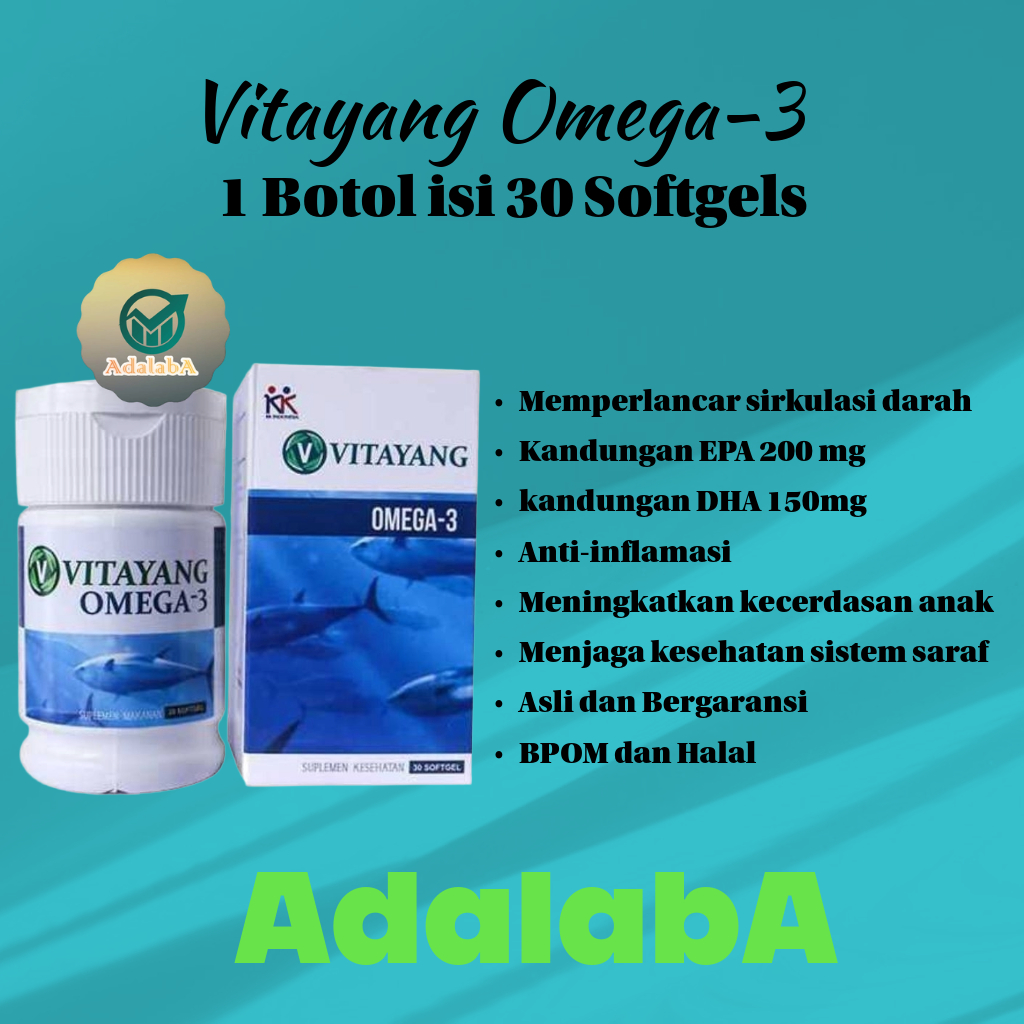 Vitayang Omega 3 dgn EPA 200mg dan DHA 150mg