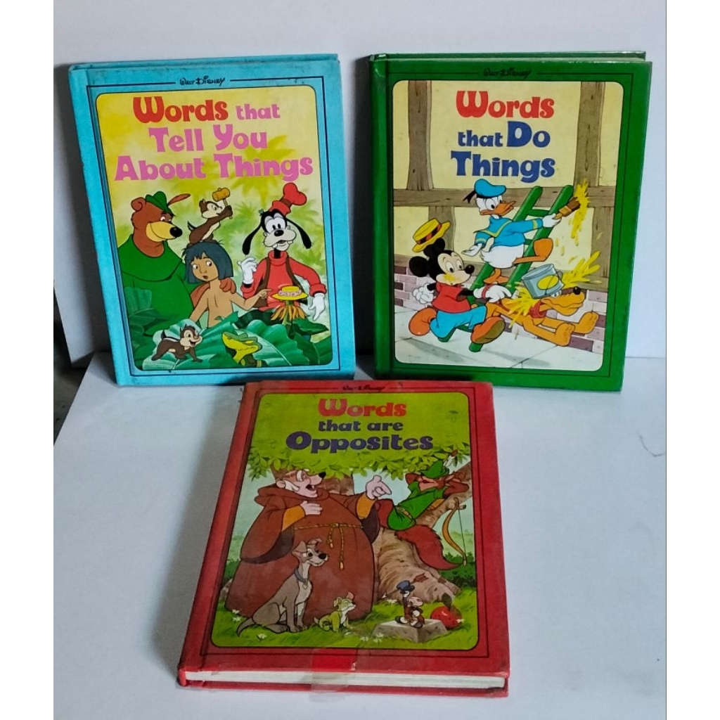 WALT DISNEY,WORDS THAT TELL YOU ABOUT THINGS,WORDS THAT DO THINGS,& WORDS THAT ARE OPPOSITES
