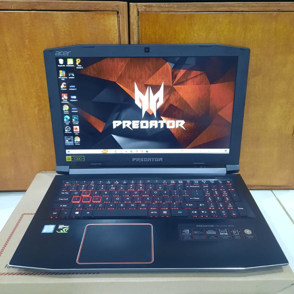 Laptop Gaming Acer Predator Helios 300 G3-572 Cor i7-7700HQ Ram 8Gb/SSD 128Gb + HDD 1TB DUALVGA NVDI