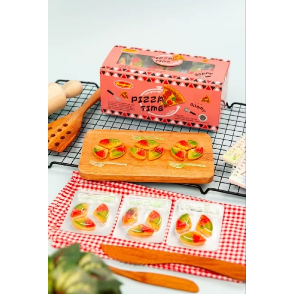 

PERMEN RANJANI PIZZA TIME GUMMY 1 BOX ISI 24 PCS