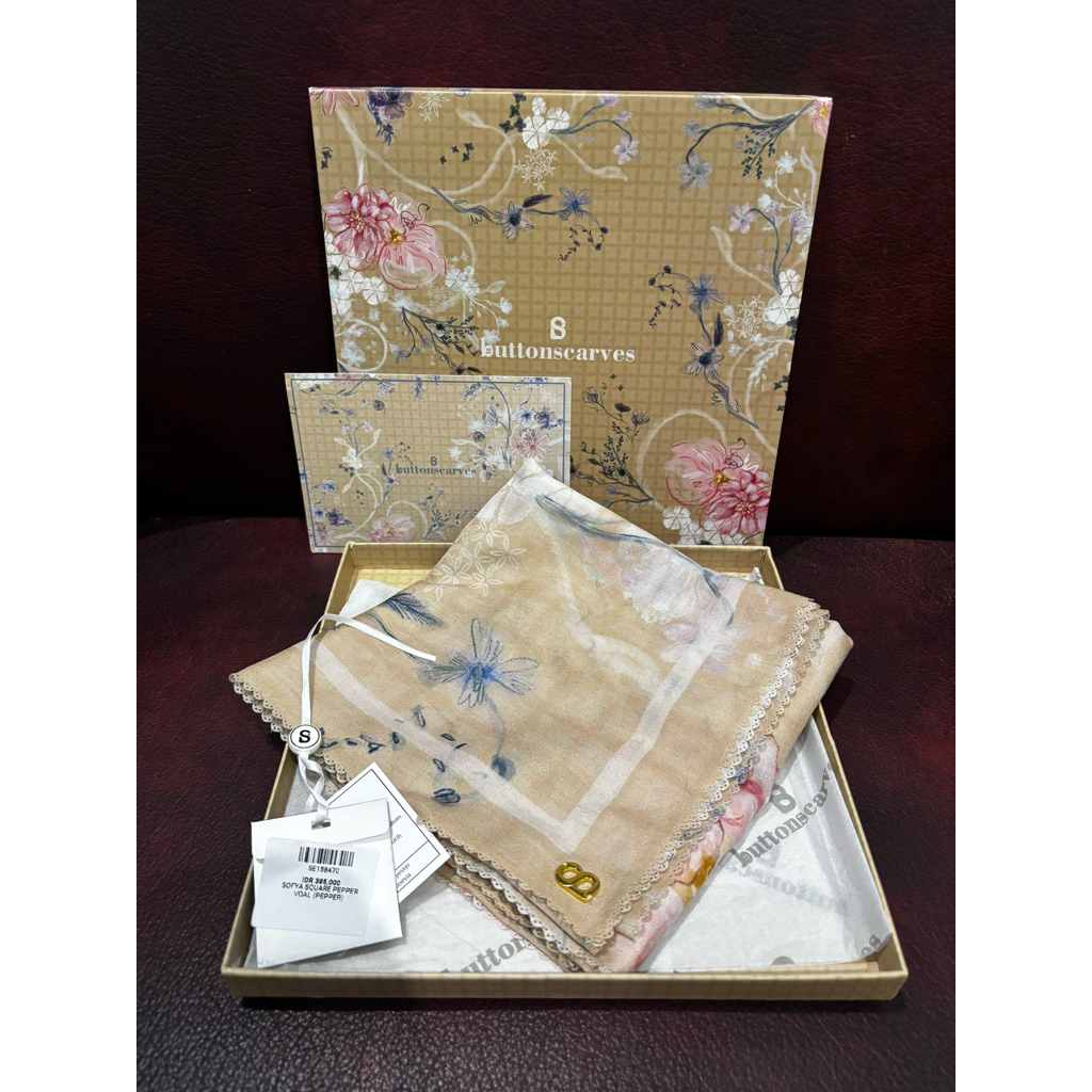 Buttonscarves Preloved Sofya Pepper