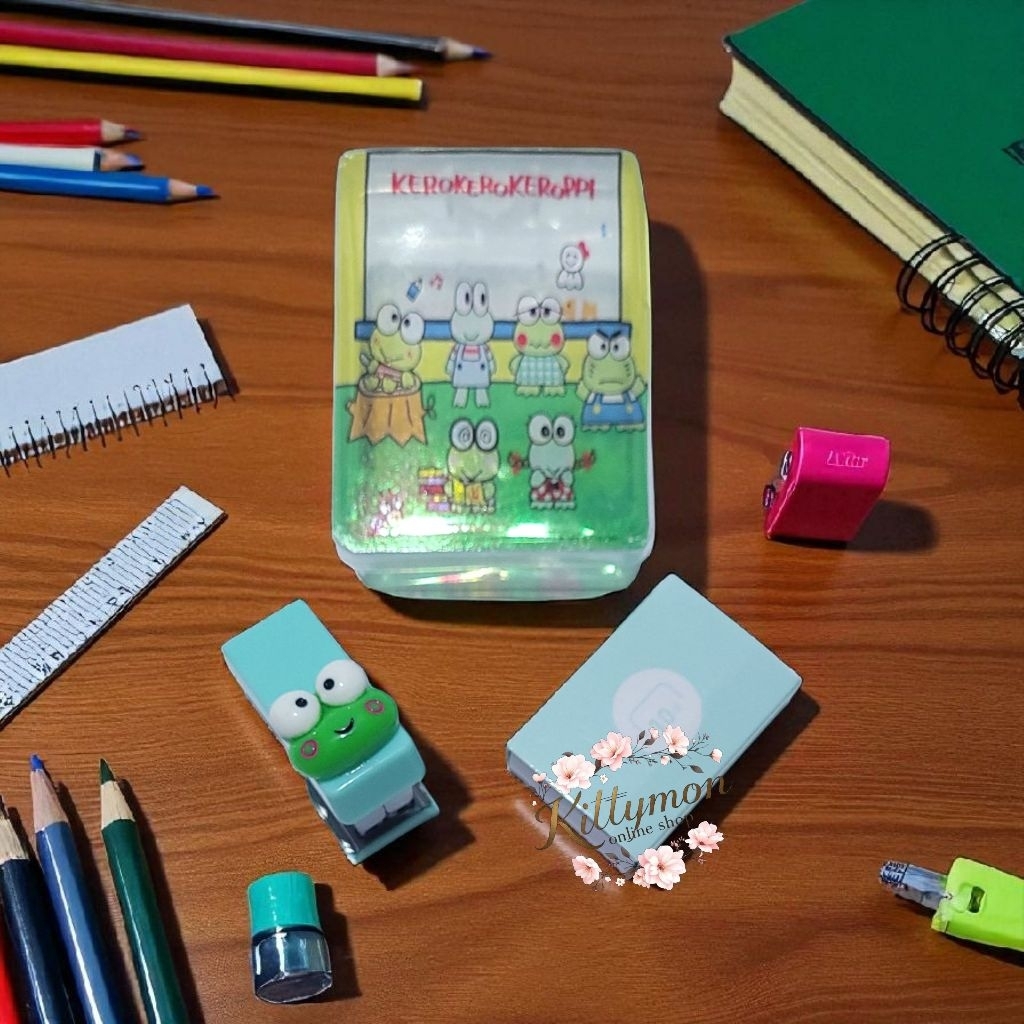 

Steples mini /hekter dan isinya Uk 4x2 cm keroppi