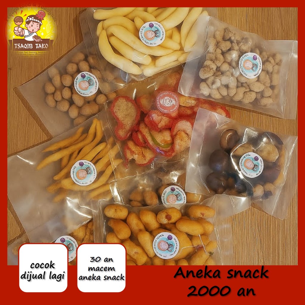 

Snack serba 2000 / Snack 2000 / Snack 2 Ribu / Snack Kiloan Murah / untuk DI JUAL LAGI / MAKANAN RINGAN