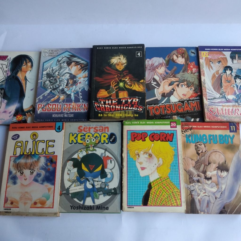 Komik Elex media Busou the tyr chronicles totsugami samurai x samurai deeper kyo alice sersan keroro