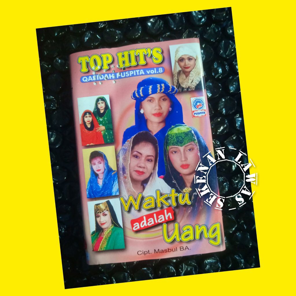 Kaset Top Hit's Qasidah Puspita Vol. 8 (Cover Dalam Ada Coretan Kecil) / Nasida Ria, Persada Ria,Nid