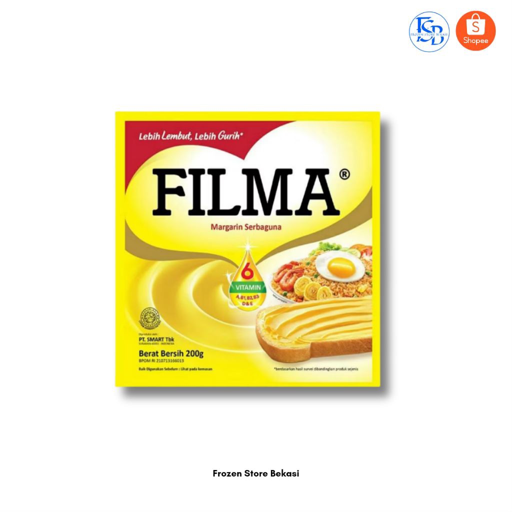 

FILMA MARGARIN SERBAGUNA 200GR ( 1 PACK & 3 PACK )