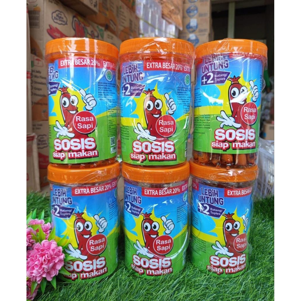 

Sosis Sonice | Varian Ayam & Sapi | Kemasan 600 gr atau 1 toples | Camilan siap saji