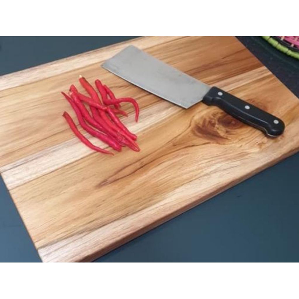 talenan kayu jati polos