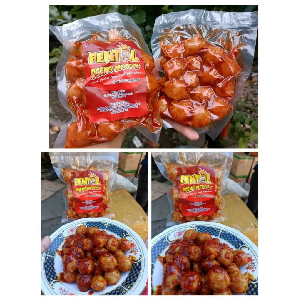 

Pentol bakso oseng mercon pedas isi 20 bj by yukning