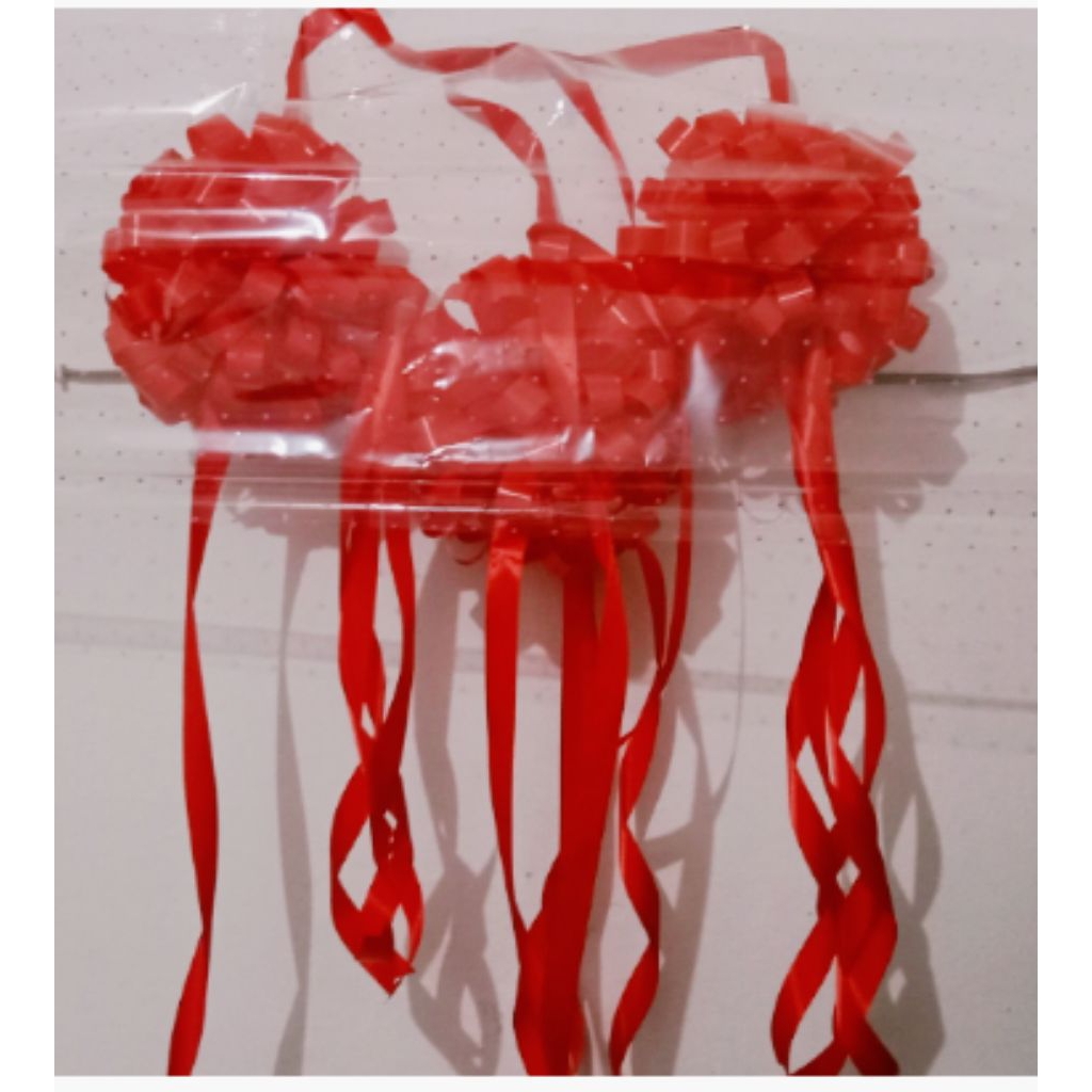 

pita pompom, pita potong peresmian 1 pcs pita pimpom