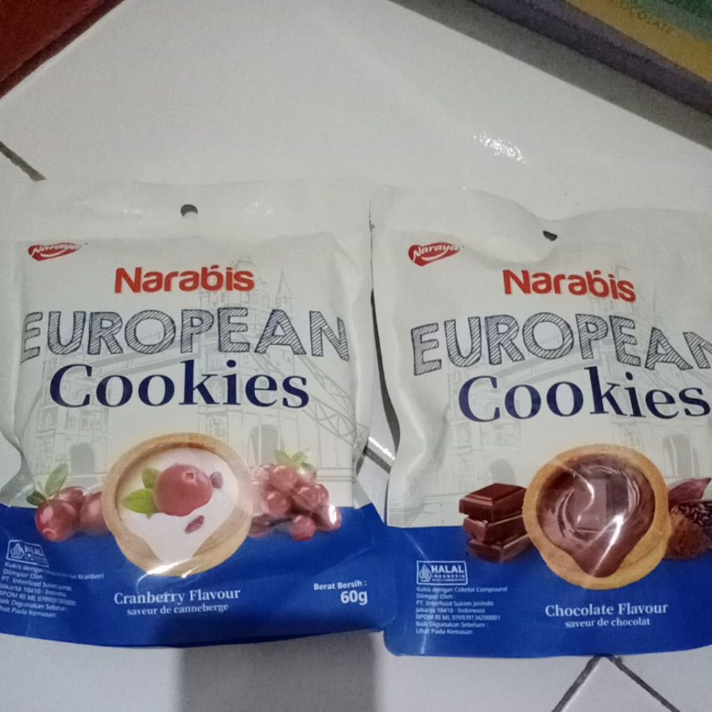 

NARABIS EUROPEAN COOKIES 60GR