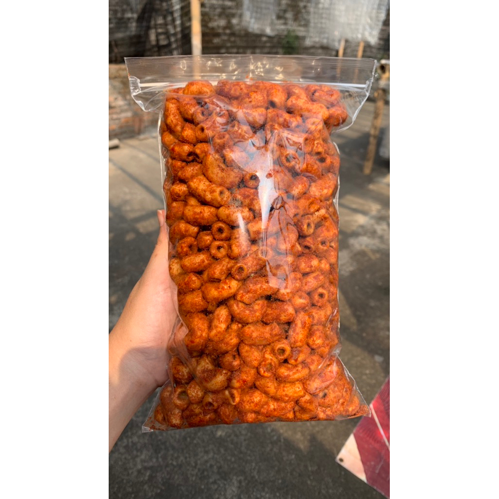 

Makaroni Bantet 500gr Bumbu Cikruh Pedas Asin Daun Jeruk