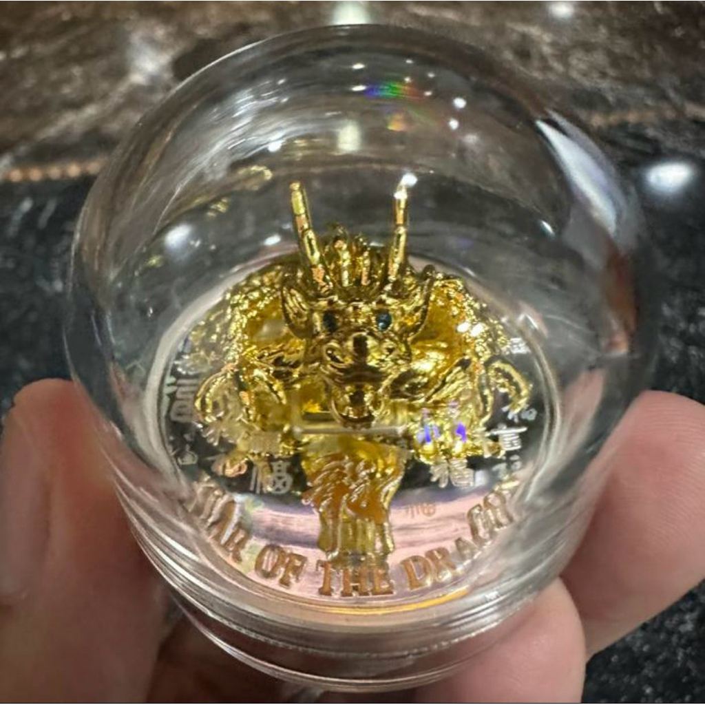 Koin Perak Naga Tiongkok Year of Dragon  2000 francs Cameroon 2024 Silver Coin Republique Du camerou