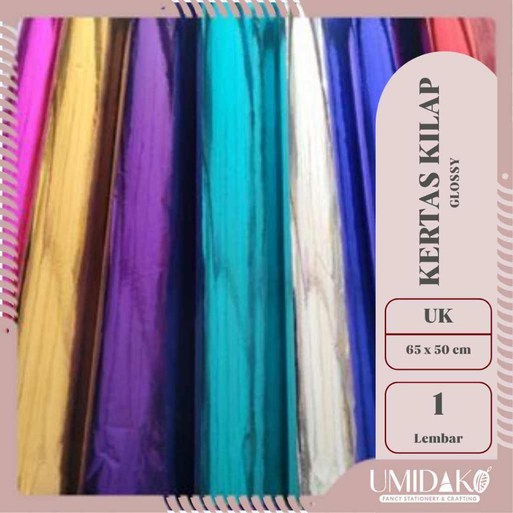 

[UMIDAKO] KERTAS KILAP / KERTAS KADO KILAP / KERTAS KILAP GLOSSY / KERTAS METALIK