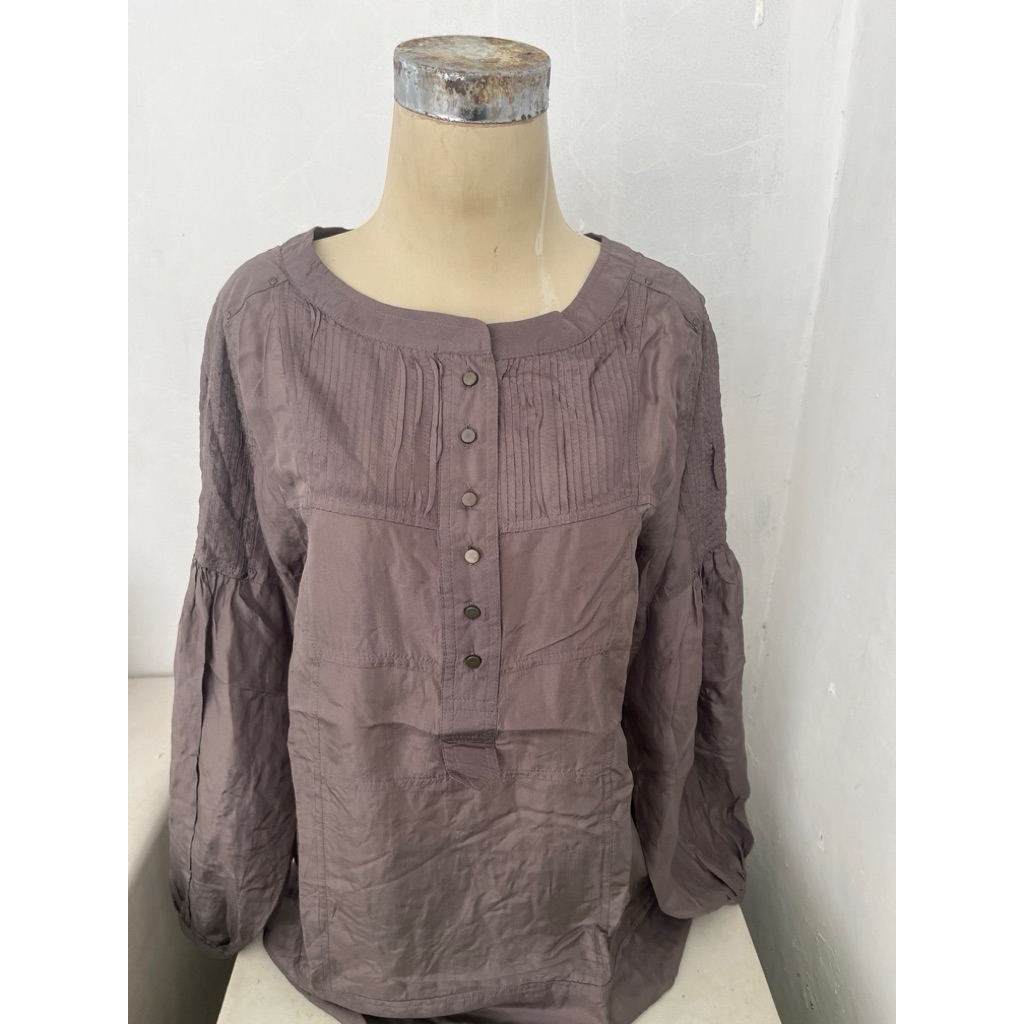 Preloved Zara Basic_Blouse Silk