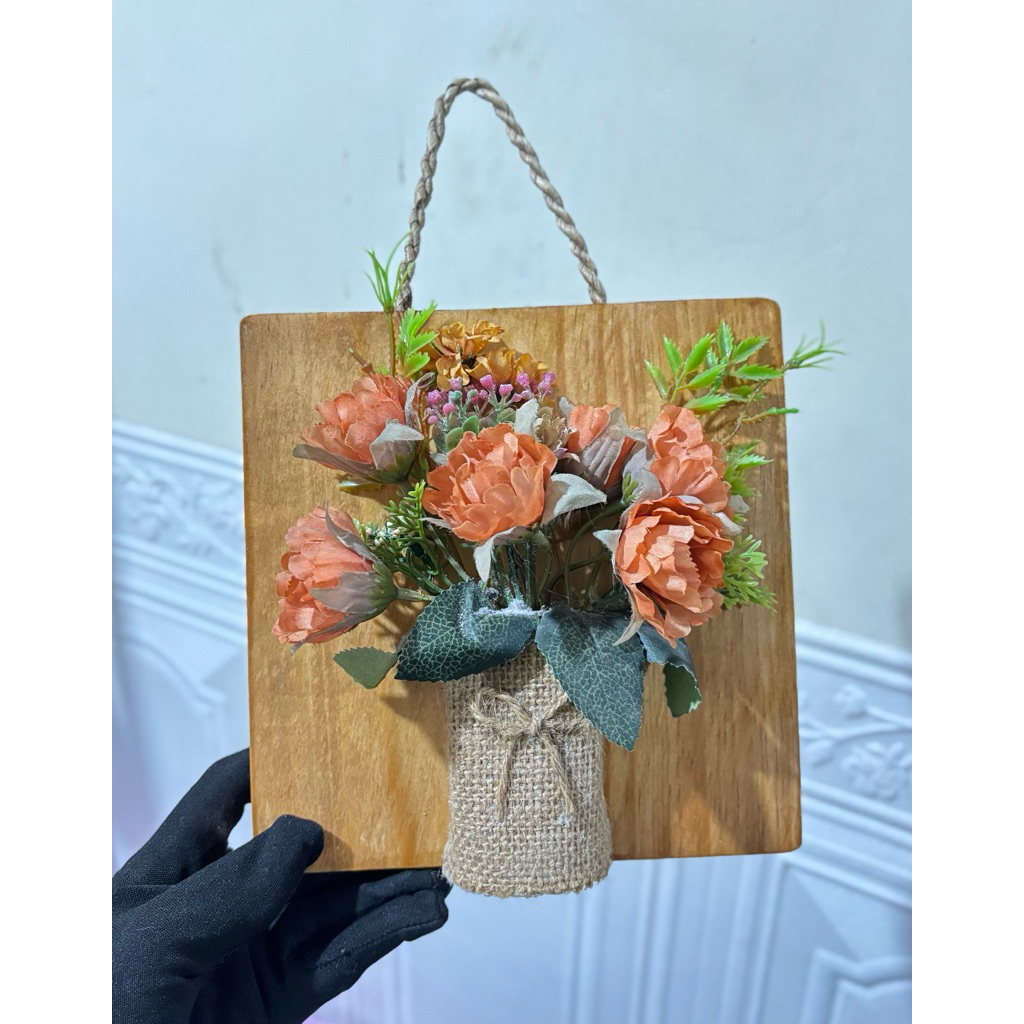 Bunga Dinding / Hiasan Bunga / Bunga Tempel / vas dinding bunga