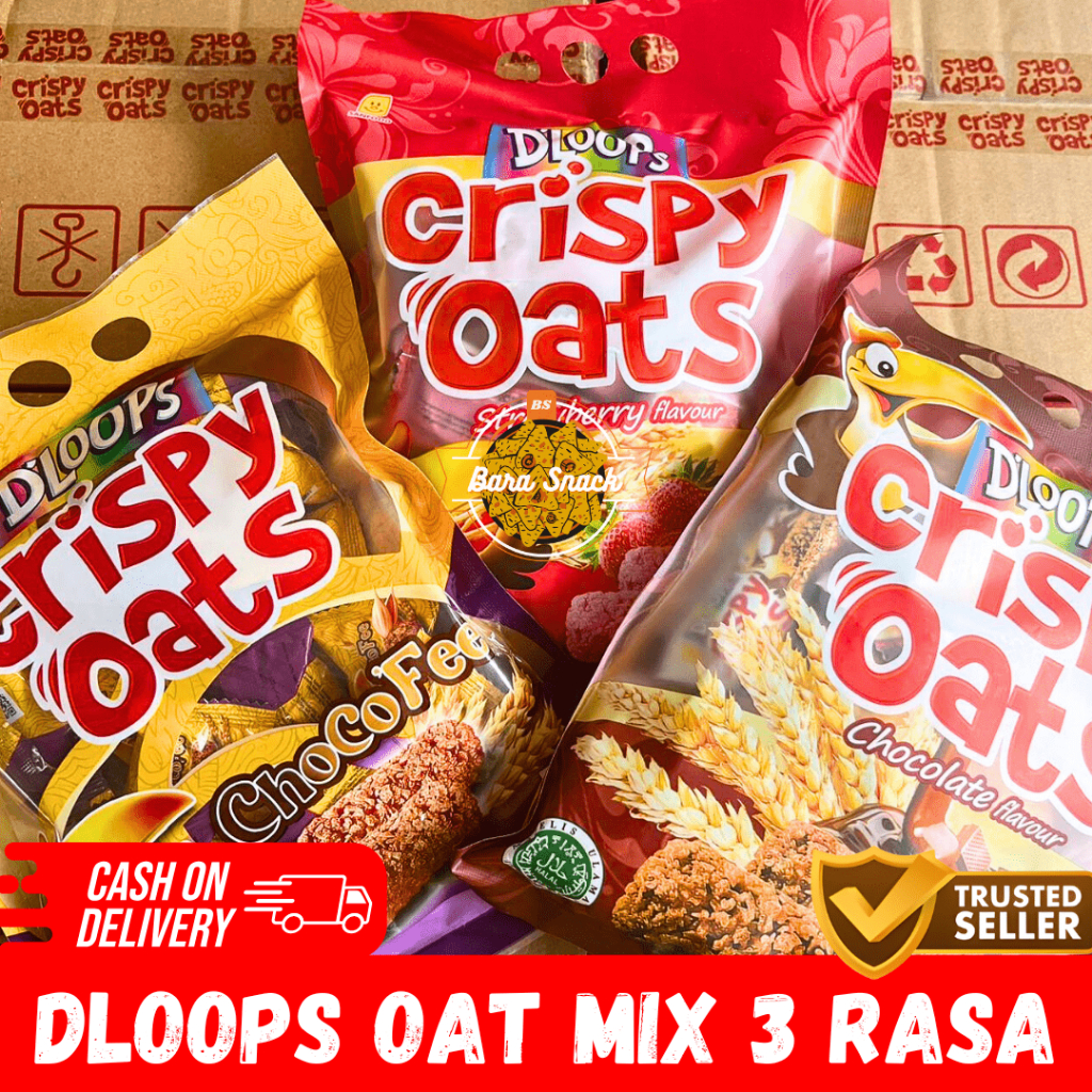 

[ PROMO ] Dloops Mix Isi 3 Pack / Snack Crispy Oats Sereal Gandum Termurah