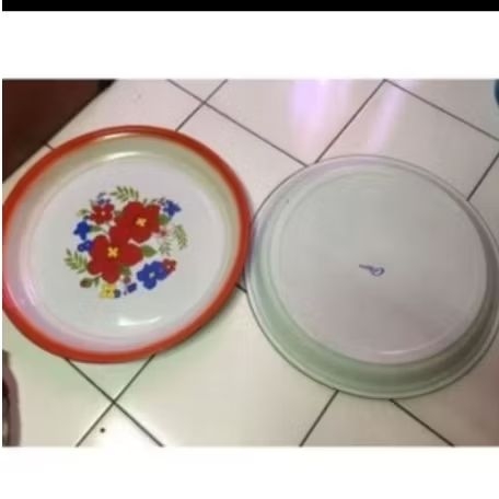 talam nampan seng enamel 50/nampan kaleng nampan enamel 50