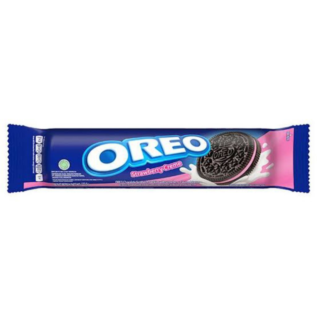 

Oreo Biskuit Sandwich Strawberry Creme 110 gram