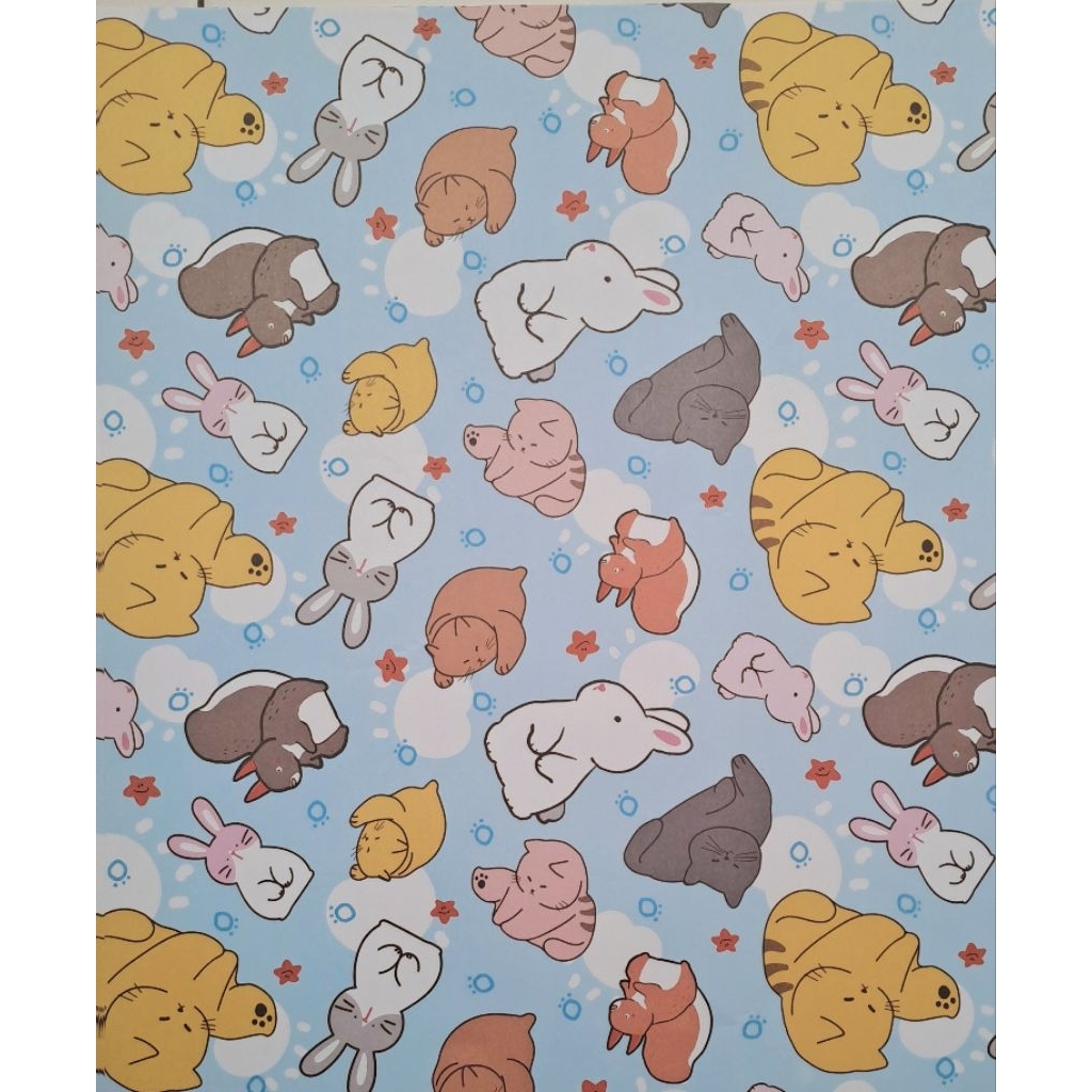 

minimal 5 lembar kertas kado kiky matte free packing bubble