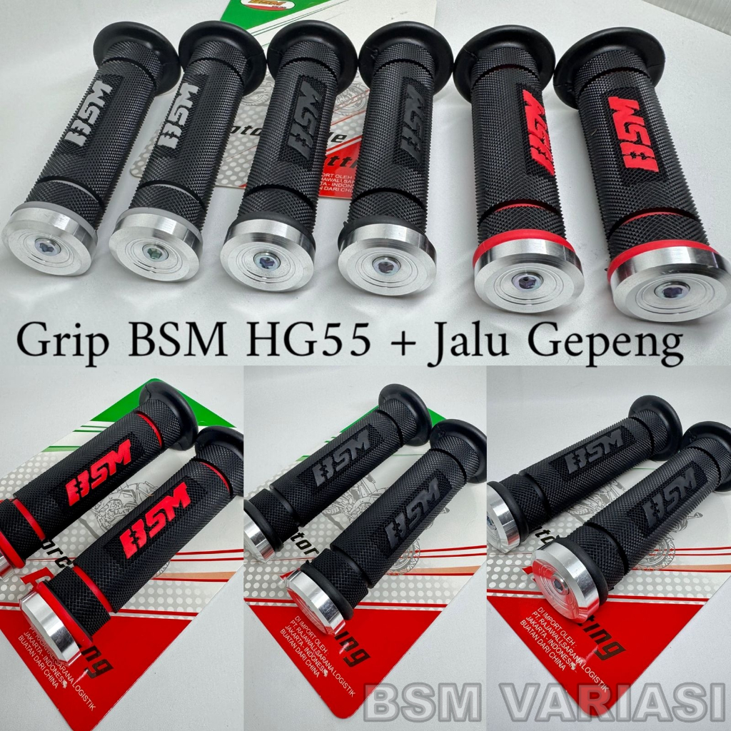 Grip sarung gas BSM original hg55 + jalu stang model heng thailand universal