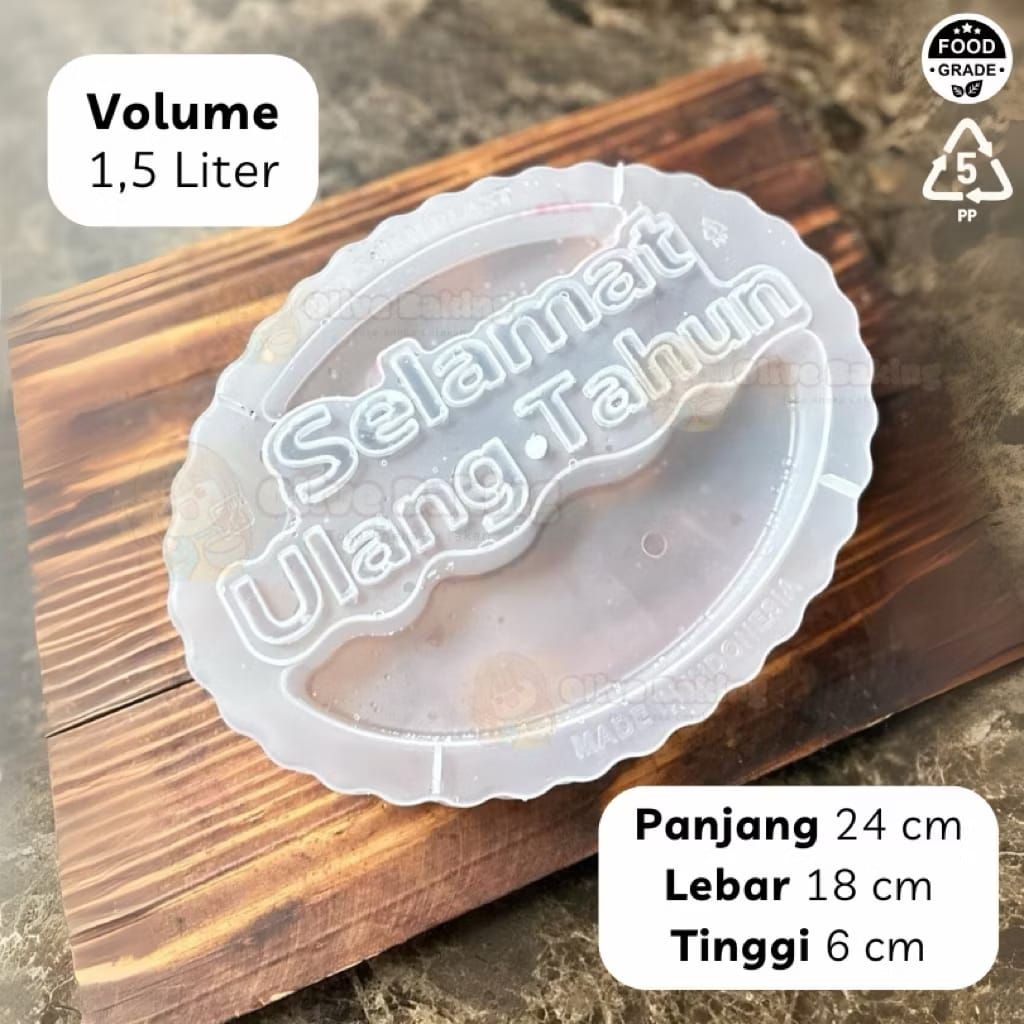 Cetakan Puding Selamat Ulang Tahun / Loyang Selamat Ulang Tahun