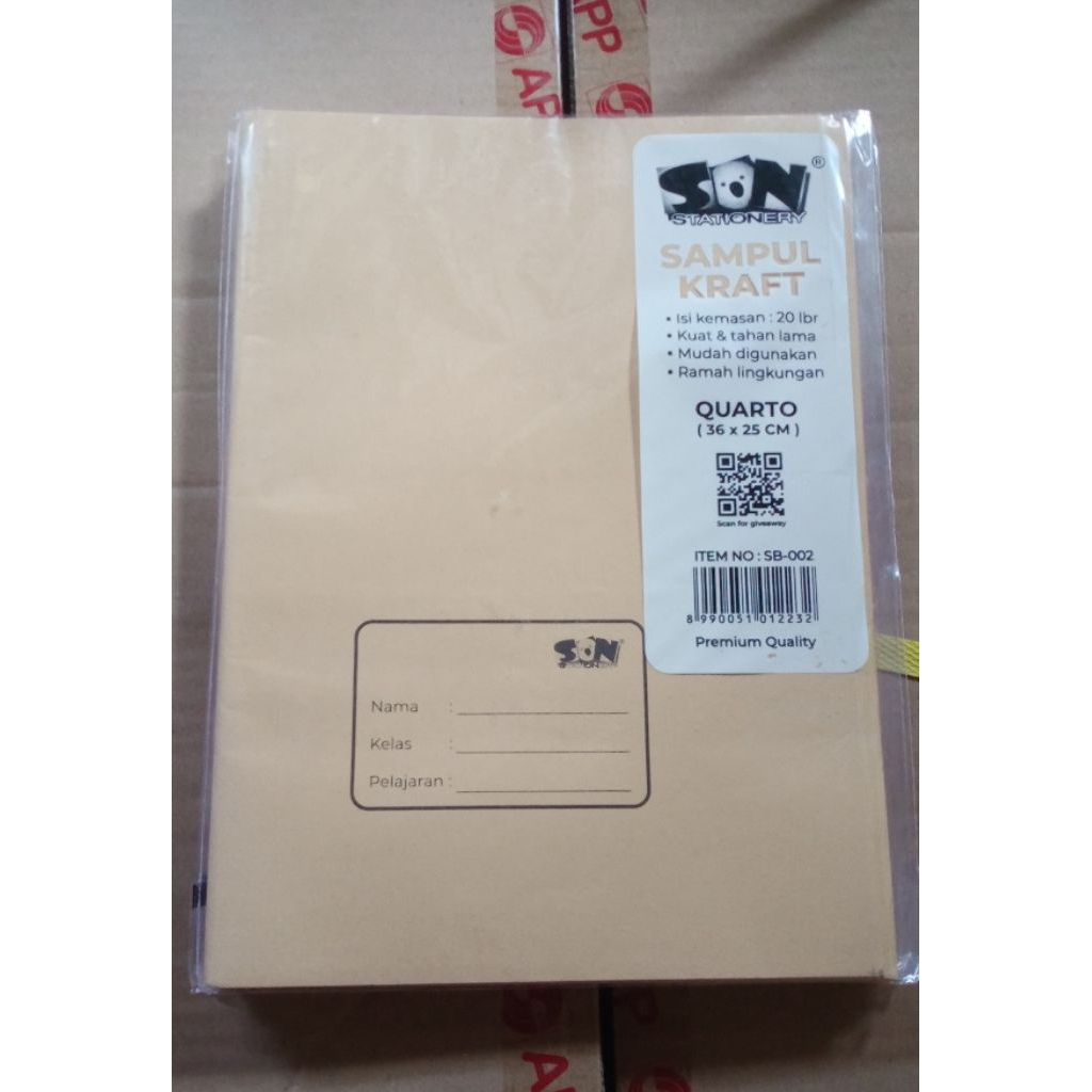 

MURAH SAMPUL COKLAT SON + NAMA UK QUARTO ISI 20 LEMBAR