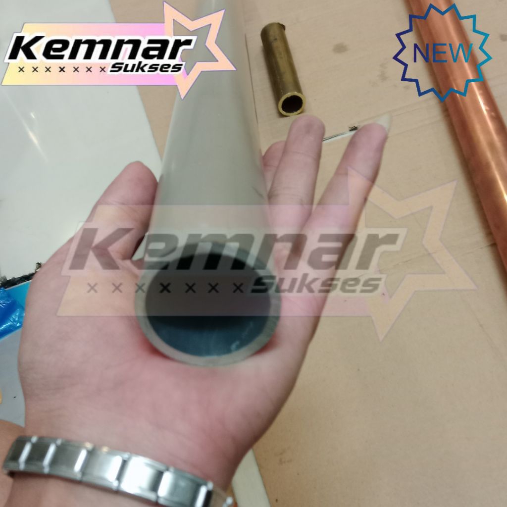 pipa almunium diameter 50mm tbl 6mm-pipa almunium