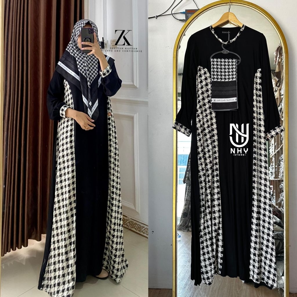 ((ZK01)) ZK ZAKIYAH KAFTAN JAMILA SET