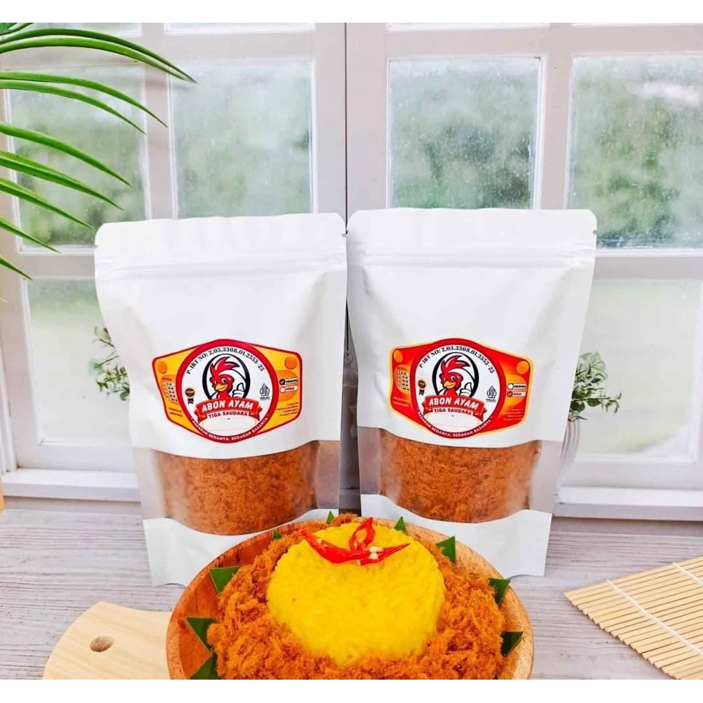 

Abon Ayam 3 tiga saudara homemade enak murah sudah P-IRT