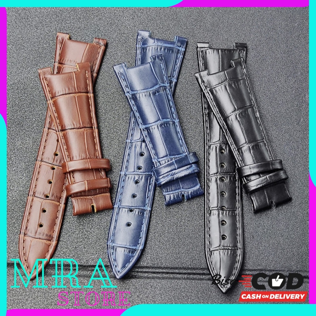 PATEK PHILIPPE STRAP TALI KULIT JAM TANGAN PATEK PHILIPPE NAUTILUS PREMIUM TANPA BUCKLE